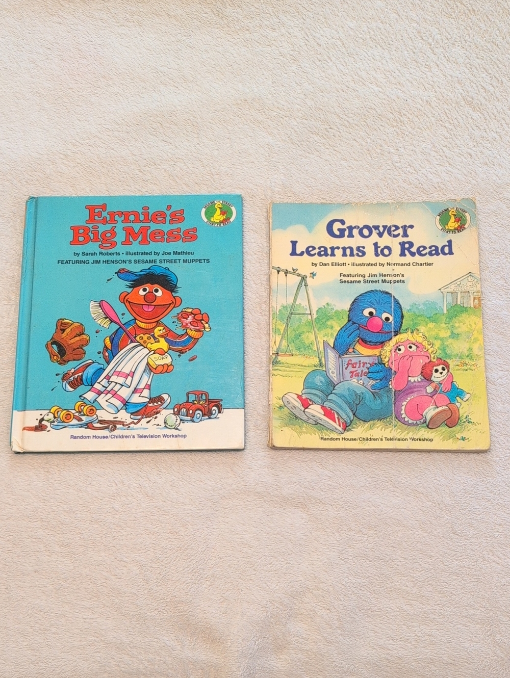 Sesame Street Board Book Bundle Ernie Grover Early Readers Vintage Kids